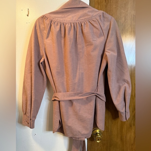 Campus Casual Vintage Pink Button-Up Blouse size S - Picture 10 of 11